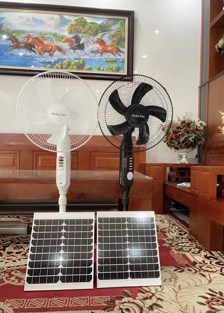 Quạt tích điện năng lượng mặt trời solar fan Vinh Nghệ An
