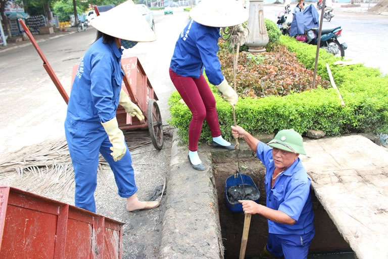 Nạo vét thông tắc cống hố ga Diễn Châu Yên Thành Quỳnh Lưu Hoàng Mai
